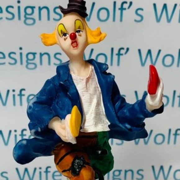 K'S COLLECTION juggling clown on unicycle clown - Picture 4 of 7